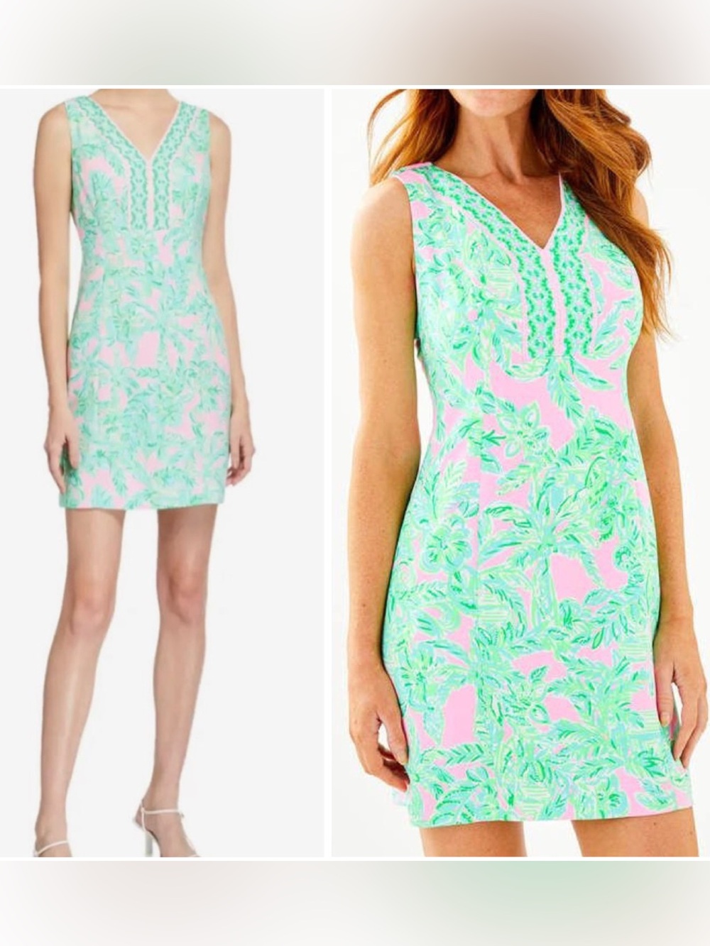 Lilly Pulitzer Vivian Shift Dress Mandevilla Baby Pink Sand Paradise NWOT, 0
